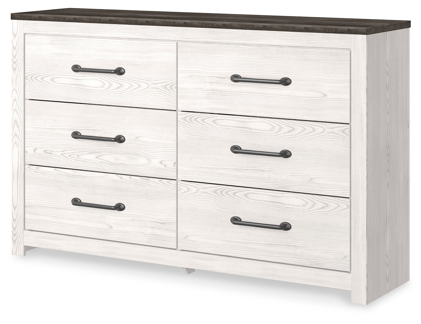 Tampa Furniture Outlet Lutz - Ashley Furniture - Gerridan Bedroom - Six Drawer Dresser / White/Gray - B1190-31