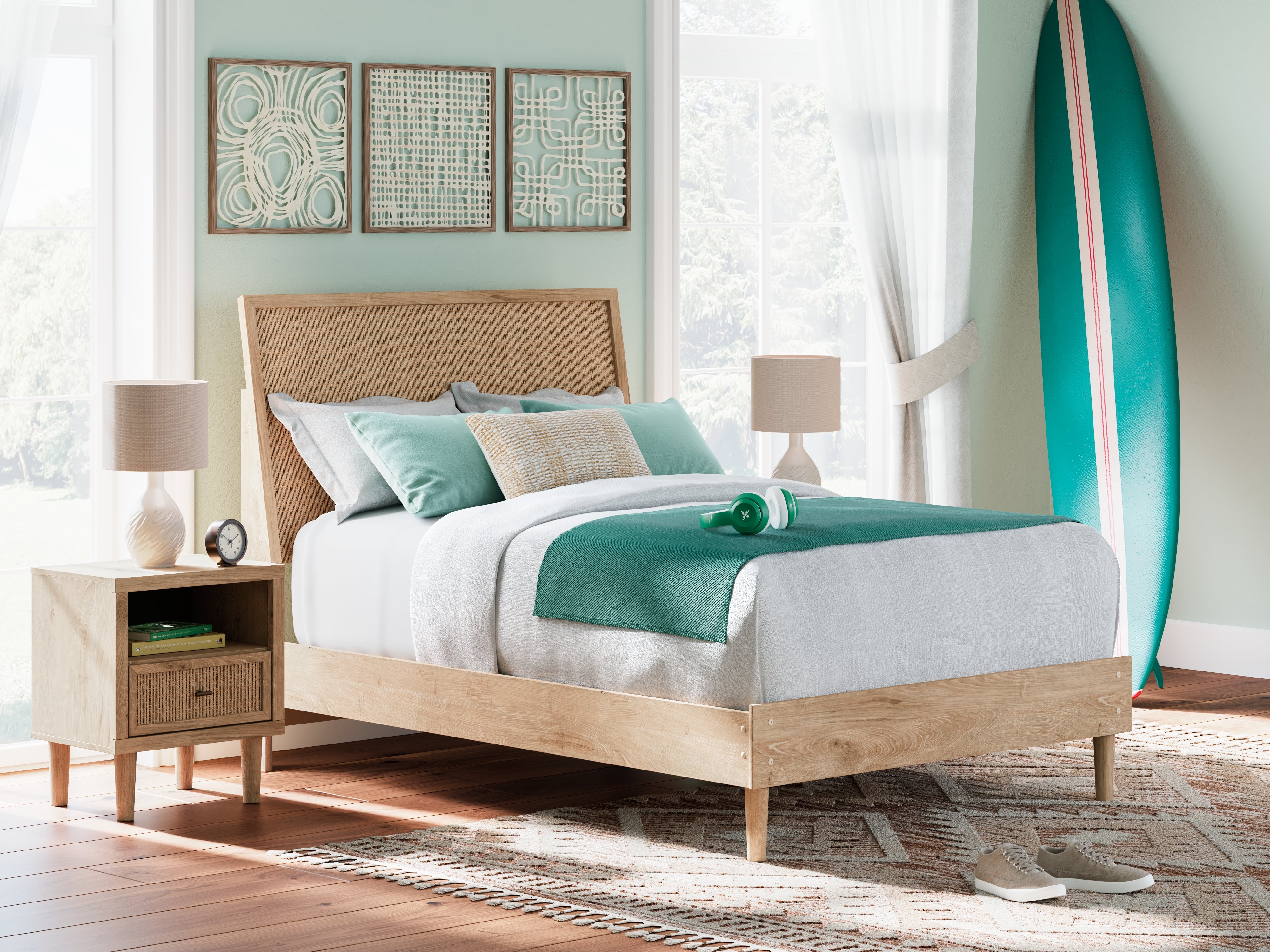 Tampa Furniture Outlet Lutz - Ashley Furniture - Cielden Bedroom - Full Panel Bed / Two-tone - B1199B6