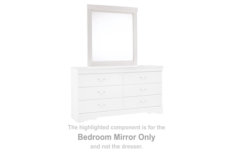 Tampa Furniture Outlet Lutz - Ashley Furniture - Anarasia Bedroom - Bedroom Mirror / White - B129-36