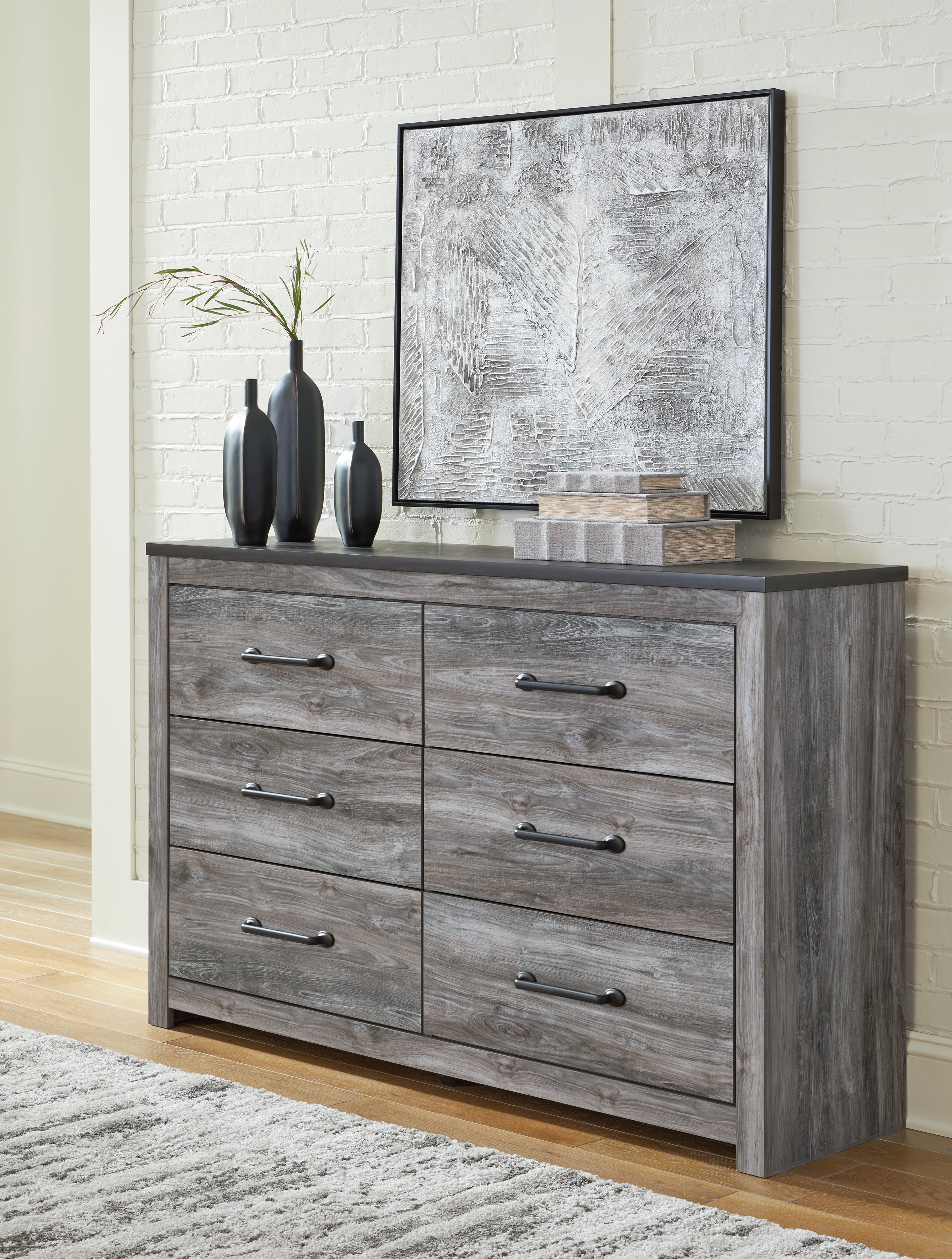Tampa Furniture Outlet Lutz - Ashley Furniture - Bronyan Bedroom - Six Drawer Dresser / Dark Gray - B1290-31