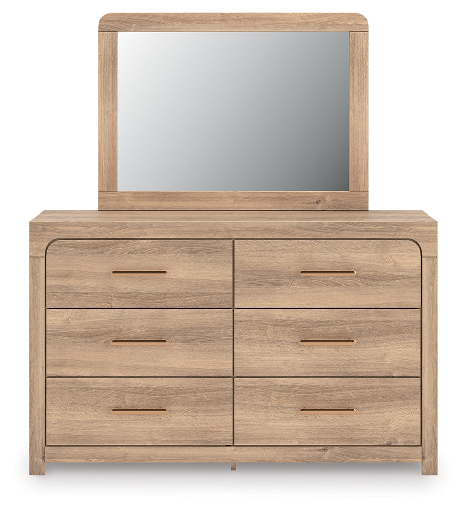 Tampa Furniture Outlet Lutz - Ashley Furniture - Kinlanni Bedroom - Dresser and Mirror / Tan - PCB1360B1