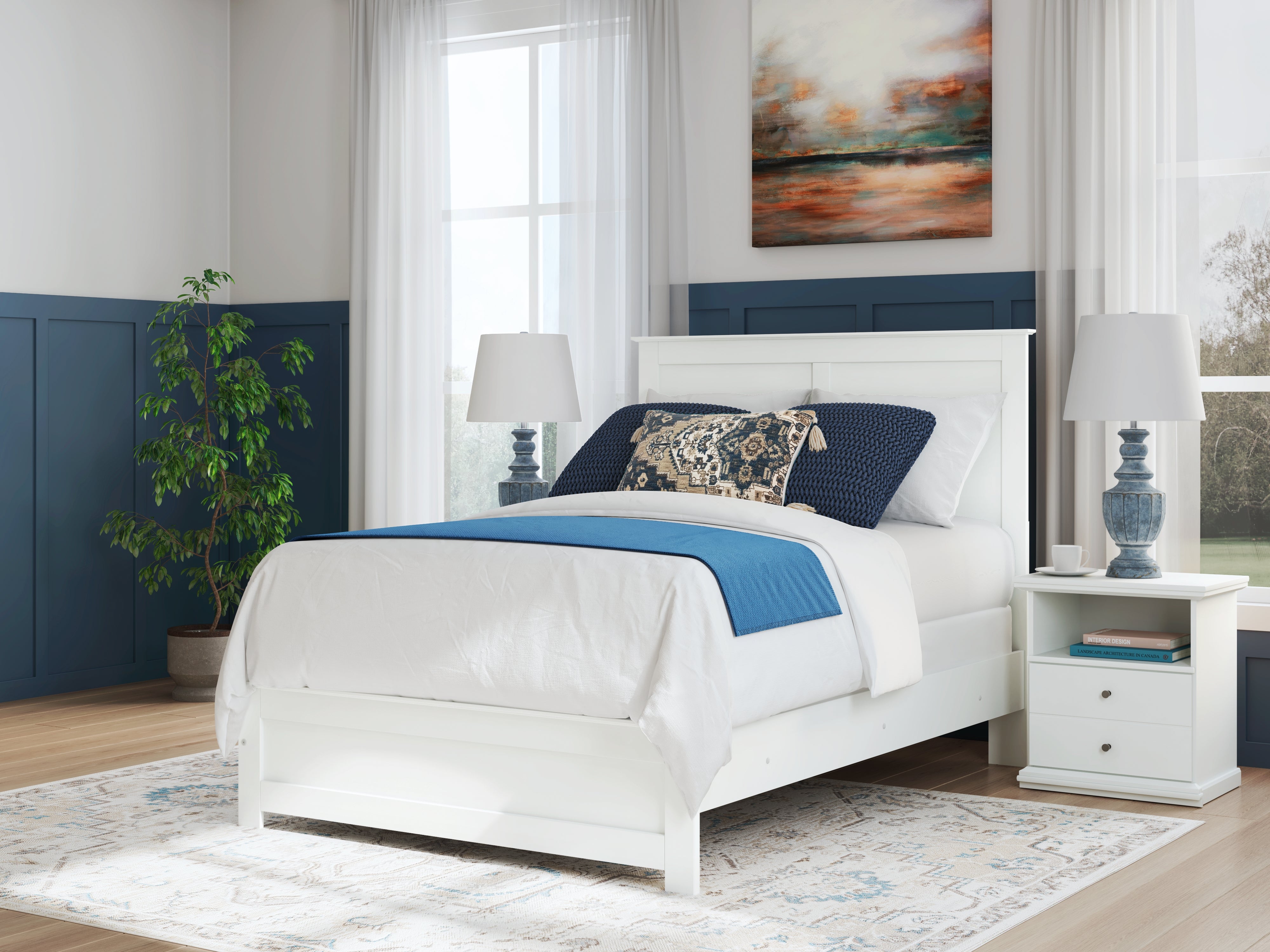 Tampa Furniture Outlet Lutz - Ashley Furniture - Bostwick Shoals Bedroom - Full Panel Bed / White - B139B42