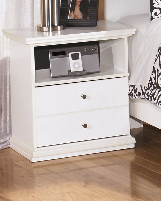 Tampa Furniture Outlet Lutz - Ashley Furniture - Bostwick Shoals Bedroom - One Drawer Night Stand / White - B139-91