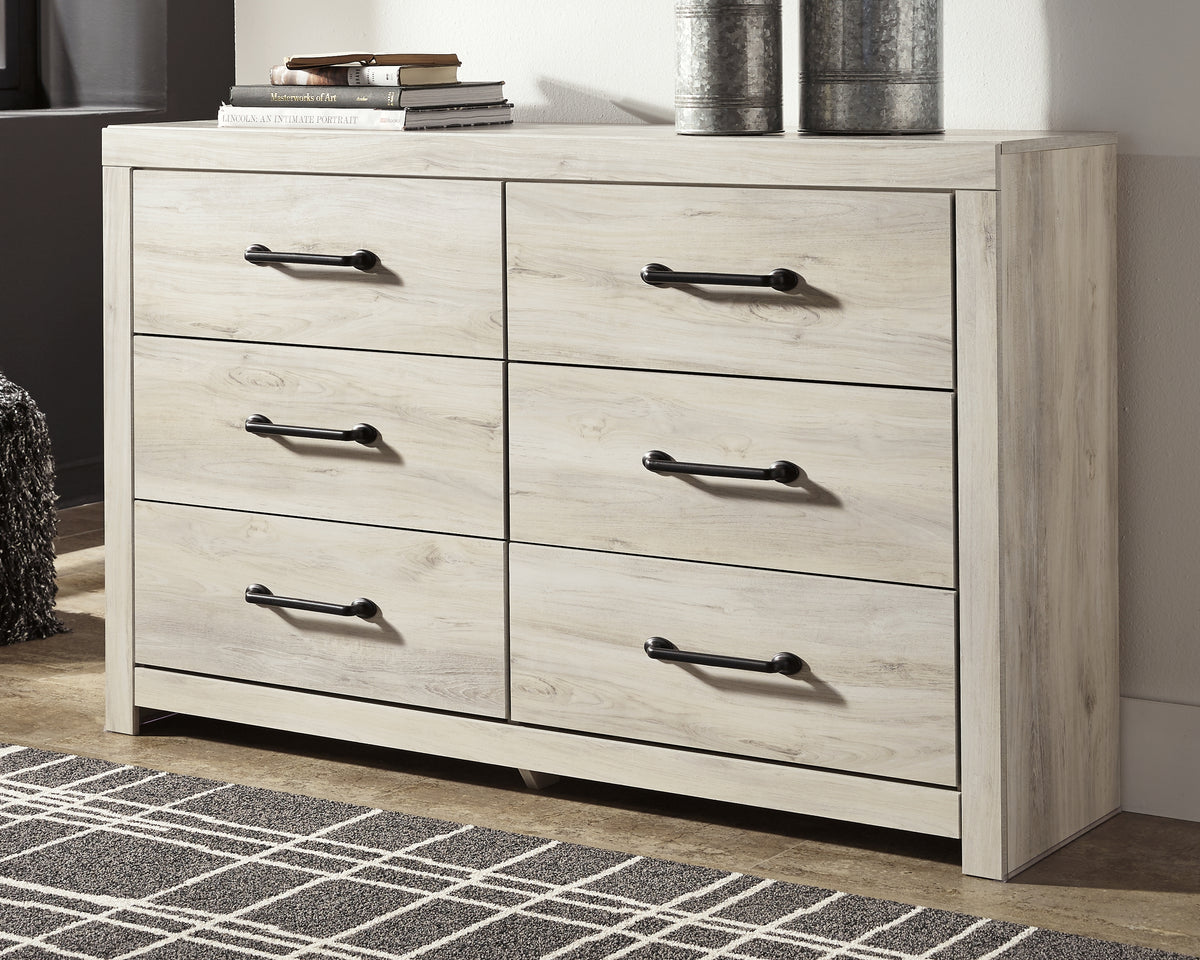 Tampa Furniture Outlet Lutz - Ashley Furniture - Cambeck Bedroom - Six Drawer Dresser / Whitewash - B192-31