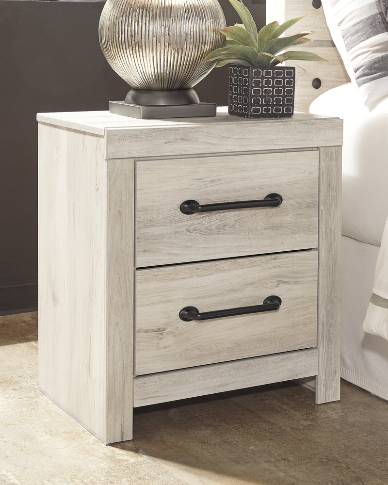 Tampa Furniture Outlet Lutz - Ashley Furniture - Cambeck Bedroom - Two Drawer Night Stand / Whitewash - B192-92