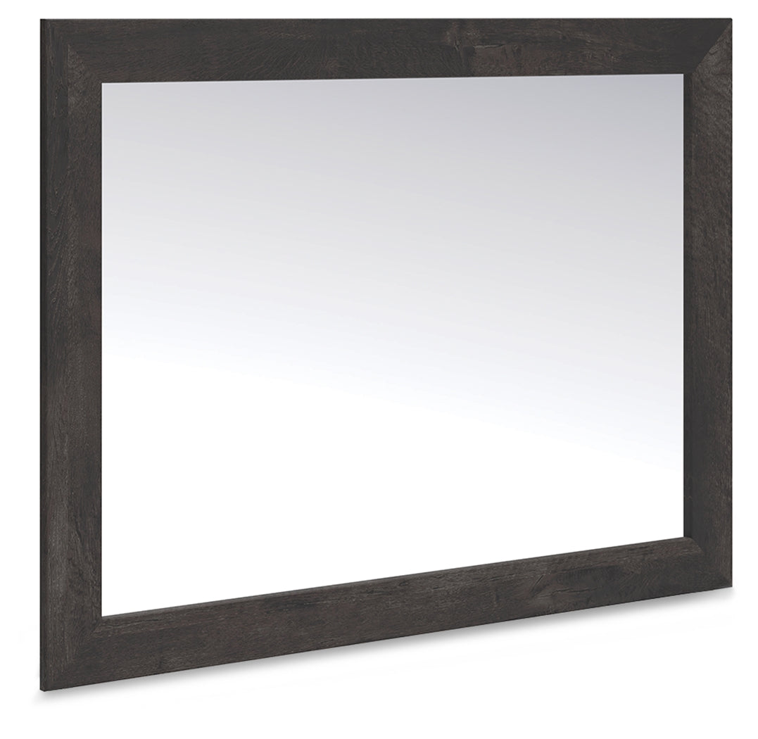 Tampa Furniture Outlet Lutz - Ashley Furniture - Hollivern Bedroom - Bedroom Mirror / Dark Gray - PCB2108-36