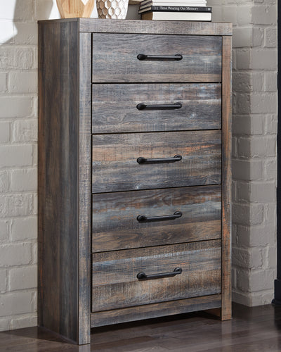 Tampa Furniture Outlet Lutz - Ashley Furniture - Drystan Bedroom - Five Drawer Chest / Multi - B211-46