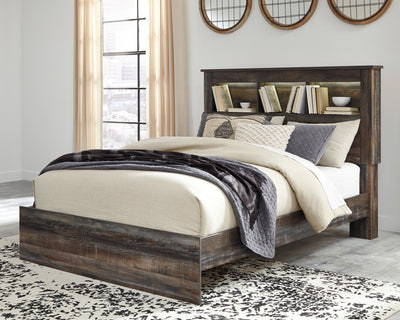 Tampa Furniture Outlet Lutz - Ashley Furniture - Drystan Bedroom - Queen Bookcase Bed / Multi - B211B16
