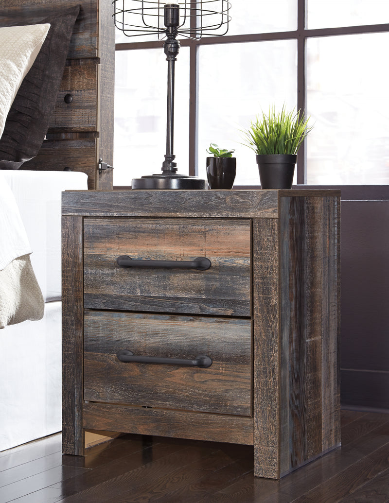 Tampa Furniture Outlet Lutz - Ashley Furniture - Drystan Bedroom - Two Drawer Night Stand / Multi - B211-92