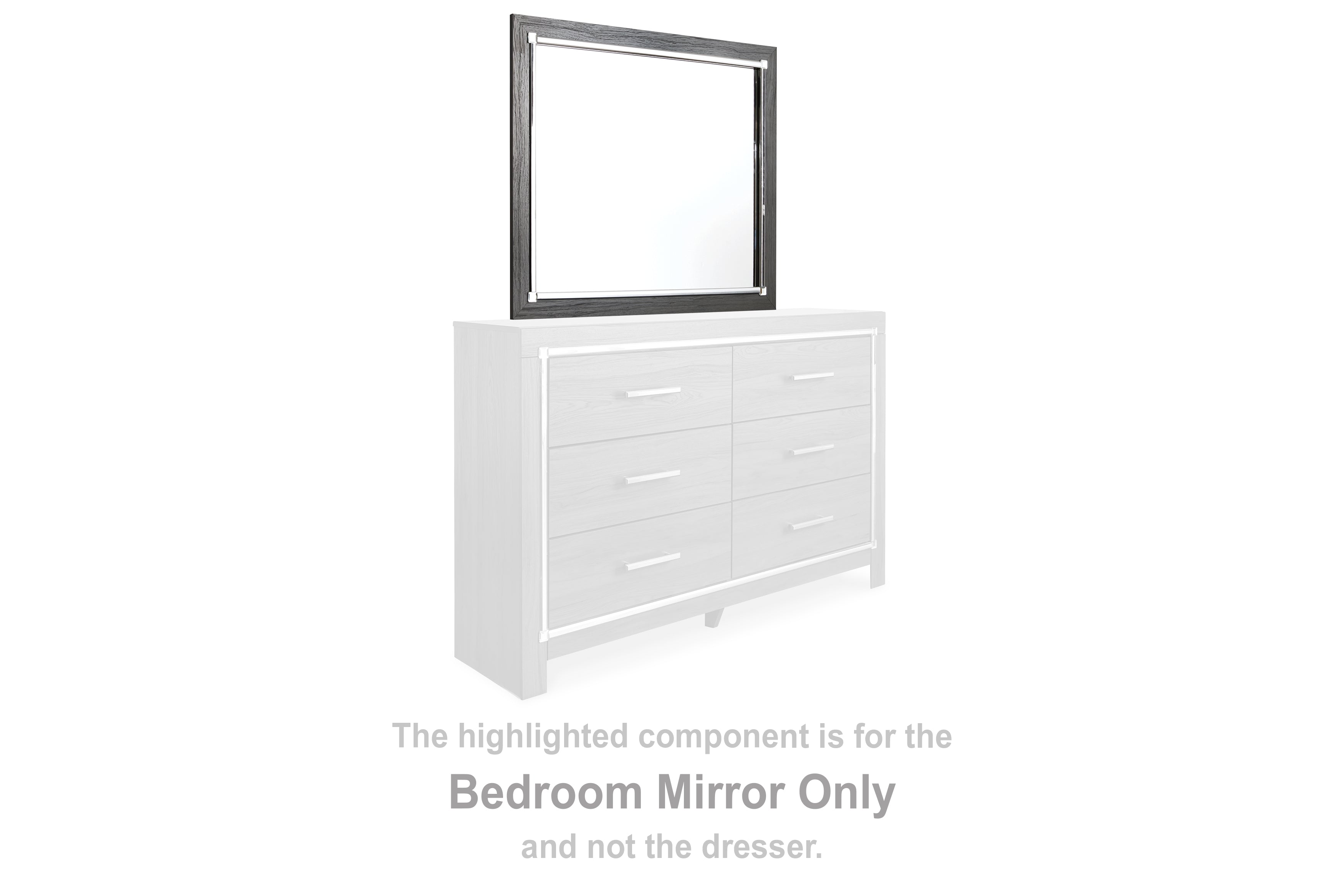 Tampa Furniture Outlet Lutz - Ashley Furniture - Lodanna Bedroom - Bedroom Mirror / Gray - B214-36