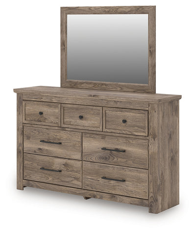 Tampa Furniture Outlet Lutz - Ashley Furniture - Rusticott Bedroom - Dresser and Mirror / Brown - PCB2260B1