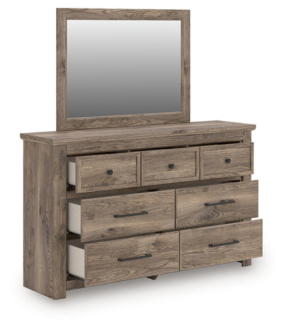 Tampa Furniture Outlet Lutz - Ashley Furniture - Rusticott Bedroom - Dresser and Mirror / Brown - PCB2260B1