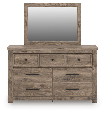 Tampa Furniture Outlet Lutz - Ashley Furniture - Rusticott Bedroom - Dresser and Mirror / Brown - PCB2260B1