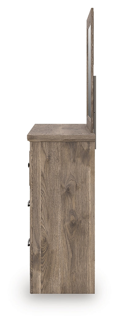 Tampa Furniture Outlet Lutz - Ashley Furniture - Rusticott Bedroom - Dresser and Mirror / Brown - PCB2260B1