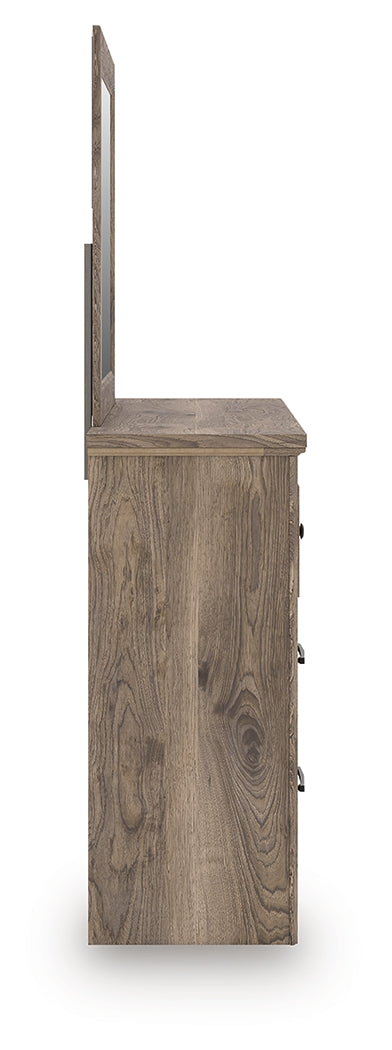 Tampa Furniture Outlet Lutz - Ashley Furniture - Rusticott Bedroom - Dresser and Mirror / Brown - PCB2260B1
