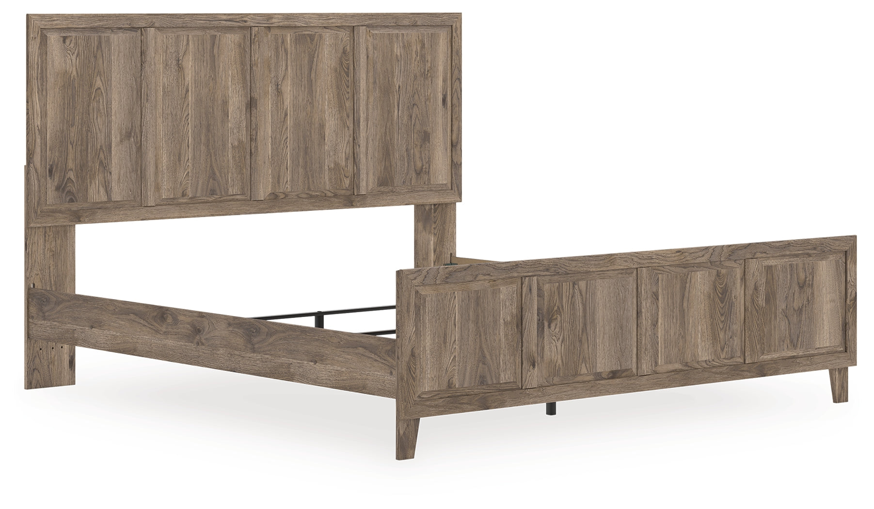 Tampa Furniture Outlet Lutz - Ashley Furniture - Rusticott Bedroom - King Panel Bed / Brown - PCB2260B6