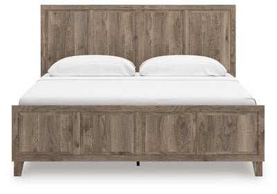 Tampa Furniture Outlet Lutz - Ashley Furniture - Rusticott Bedroom - King Panel Bed / Brown - PCB2260B6