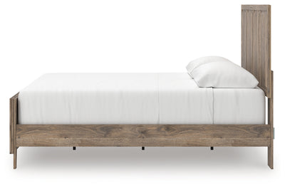 Tampa Furniture Outlet Lutz - Ashley Furniture - Rusticott Bedroom - King Panel Bed / Brown - PCB2260B6