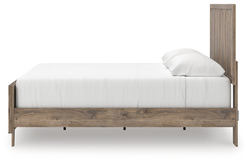Tampa Furniture Outlet Lutz - Ashley Furniture - Rusticott Bedroom - King Panel Bed / Brown - PCB2260B6