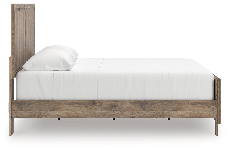 Tampa Furniture Outlet Lutz - Ashley Furniture - Rusticott Bedroom - King Panel Bed / Brown - PCB2260B6