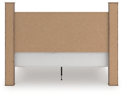 Tampa Furniture Outlet Lutz - Ashley Furniture - Rusticott Bedroom - King Poster Bed / Brown - PCB2260B7