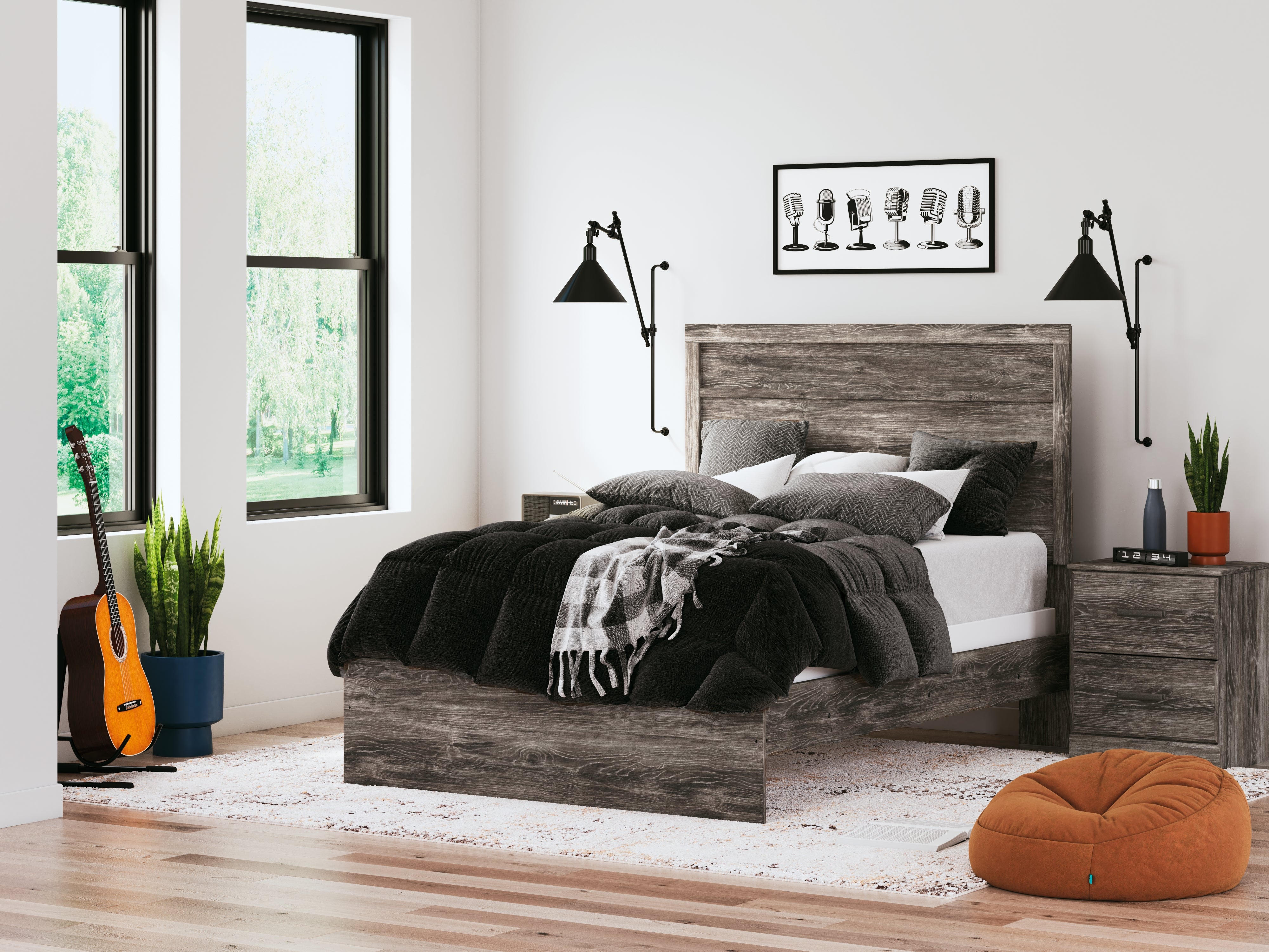 Tampa Furniture Outlet Lutz - Ashley Furniture - Ralinksi Bedroom - Full Panel Bed / Gray - B2587B4