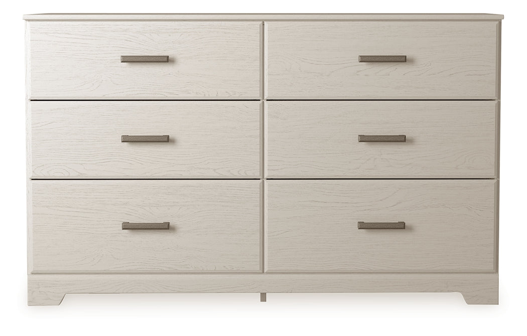 Tampa Furniture Outlet Lutz - Ashley Furniture - Stelsie Bedroom - Six Drawer Dresser / White - B2588-31
