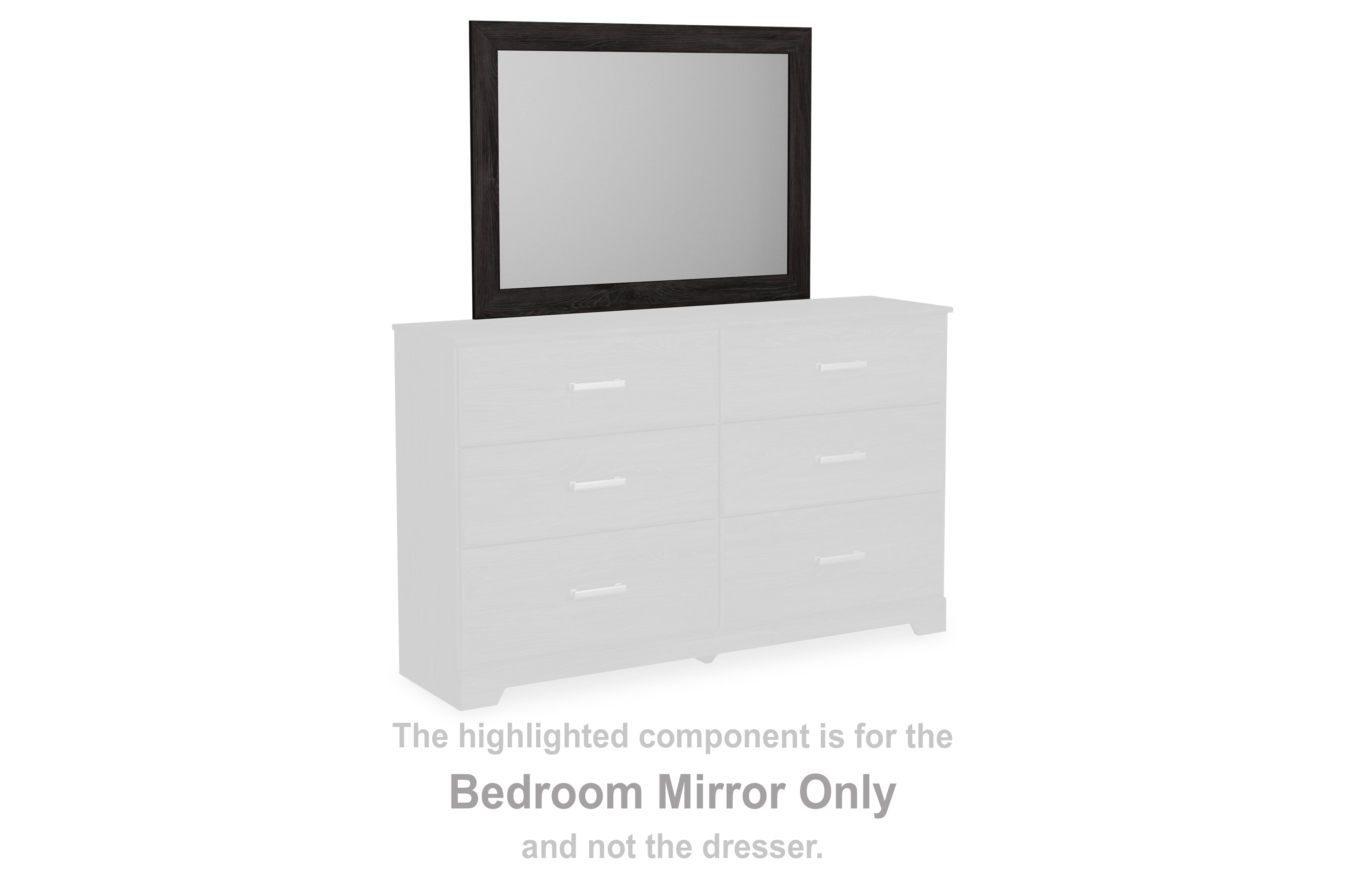 Tampa Furniture Outlet Lutz - Ashley Furniture - Belachime Bedroom - Bedroom Mirror / Charcoal - B2589-36