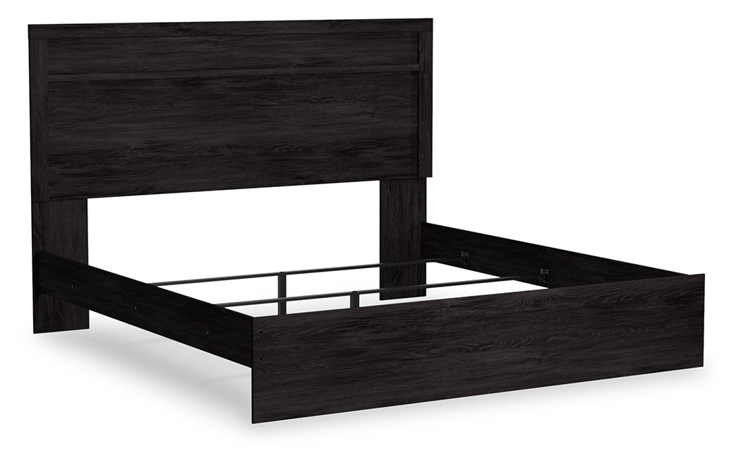 Tampa Furniture Outlet Lutz - Ashley Furniture - Belachime Bedroom - King Panel Bed / Charcoal - B2589B4