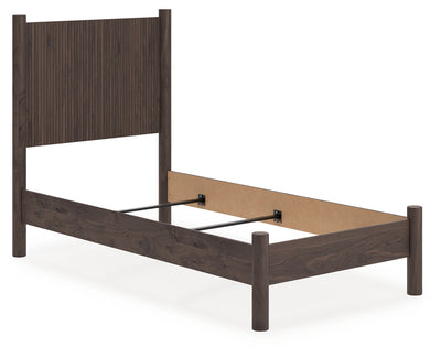 Tampa Furniture Outlet Lutz - Ashley Furniture - Pamytta Bedroom - Twin Panel Bed / Brown - PCB2614B14