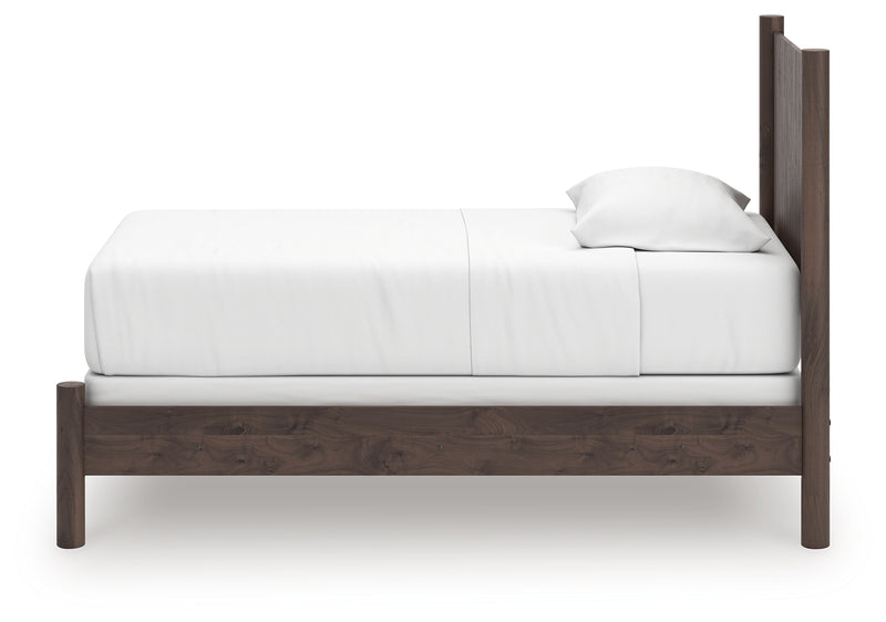 Tampa Furniture Outlet Lutz - Ashley Furniture - Pamytta Bedroom - Twin Panel Bed / Brown - PCB2614B14