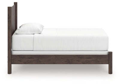Tampa Furniture Outlet Lutz - Ashley Furniture - Pamytta Bedroom - Twin Panel Bed / Brown - PCB2614B14