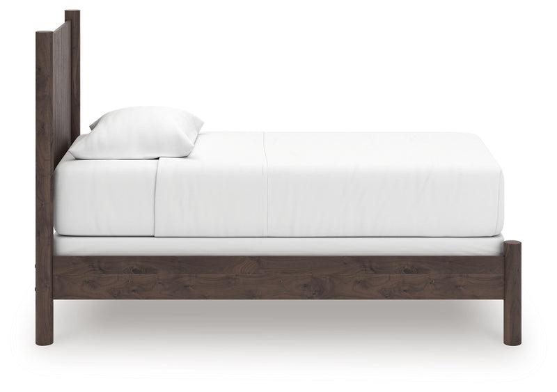 Tampa Furniture Outlet Lutz - Ashley Furniture - Pamytta Bedroom - Twin Panel Bed / Brown - PCB2614B14