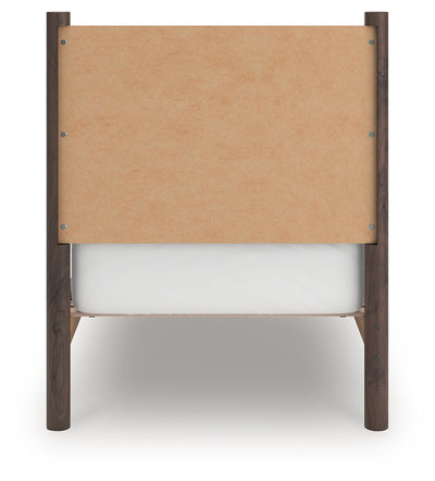 Tampa Furniture Outlet Lutz - Ashley Furniture - Pamytta Bedroom - Twin Panel Platform Bed / Brown - PCB2614B2