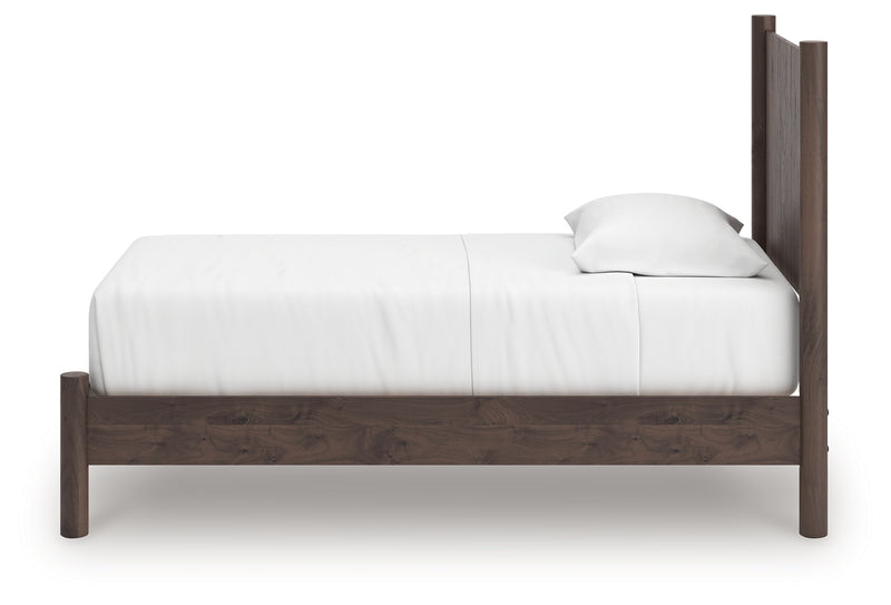 Tampa Furniture Outlet Lutz - Ashley Furniture - Pamytta Bedroom - Twin Panel Platform Bed / Brown - PCB2614B2