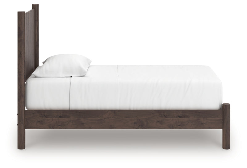 Tampa Furniture Outlet Lutz - Ashley Furniture - Pamytta Bedroom - Twin Panel Platform Bed / Brown - PCB2614B2