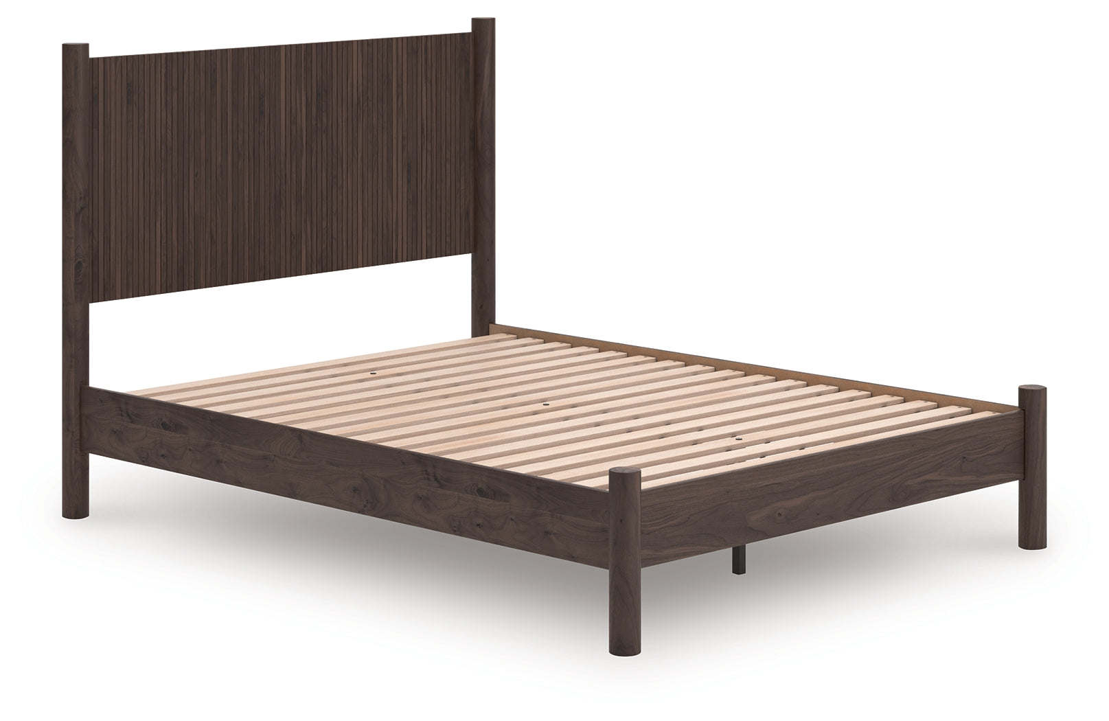 Tampa Furniture Outlet Lutz - Ashley Furniture - Pamytta Bedroom - Queen Panel Platform Bed / Brown - PCB2614B6