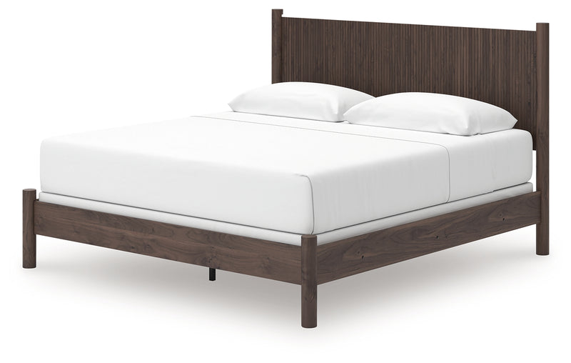 Tampa Furniture Outlet Lutz - Ashley Furniture - Pamytta Bedroom - King Panel Bed / Brown - PCB2614B26