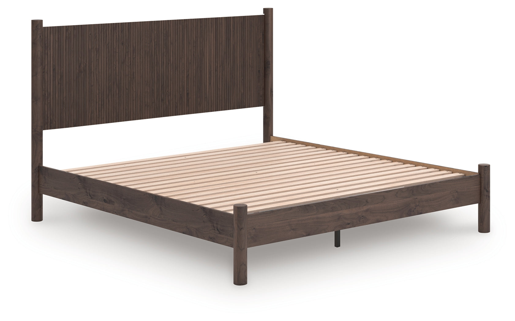 Tampa Furniture Outlet Lutz - Ashley Furniture - Pamytta Bedroom - King Panel Platform Bed / Brown - PCB2614B27