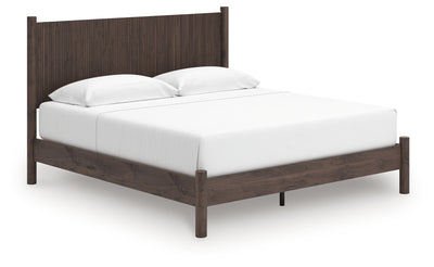 Tampa Furniture Outlet Lutz - Ashley Furniture - Pamytta Bedroom - King Panel Platform Bed / Brown - PCB2614B27
