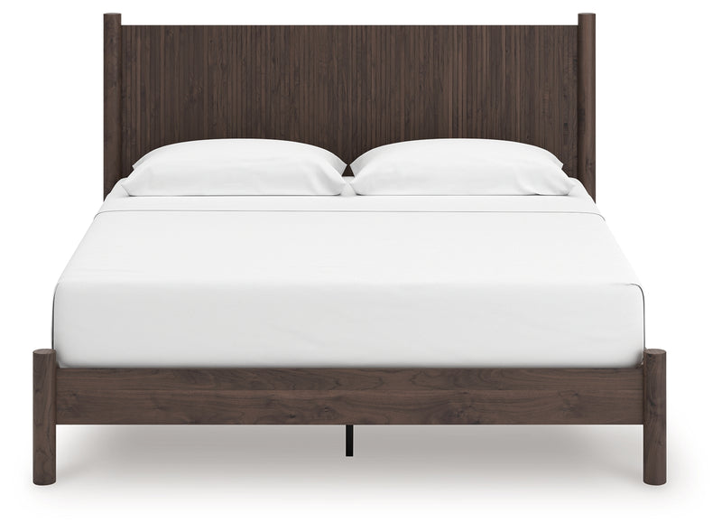 Tampa Furniture Outlet Lutz - Ashley Furniture - Pamytta Bedroom - King Panel Platform Bed / Brown - PCB2614B27