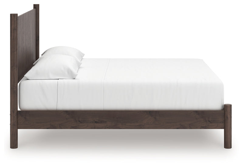 Tampa Furniture Outlet Lutz - Ashley Furniture - Pamytta Bedroom - King Panel Platform Bed / Brown - PCB2614B27