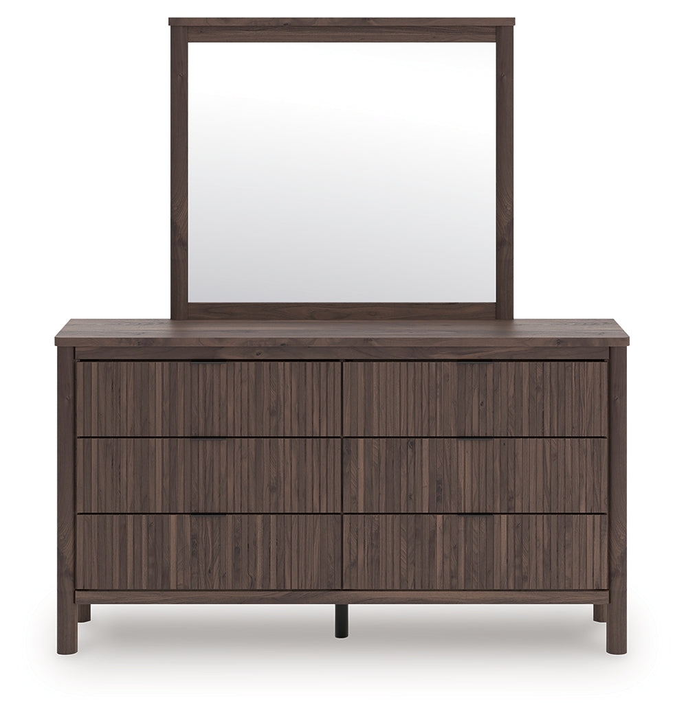 Tampa Furniture Outlet Lutz - Ashley Furniture - Pamytta Bedroom - Dresser and Mirror / Brown - PCB2614B1