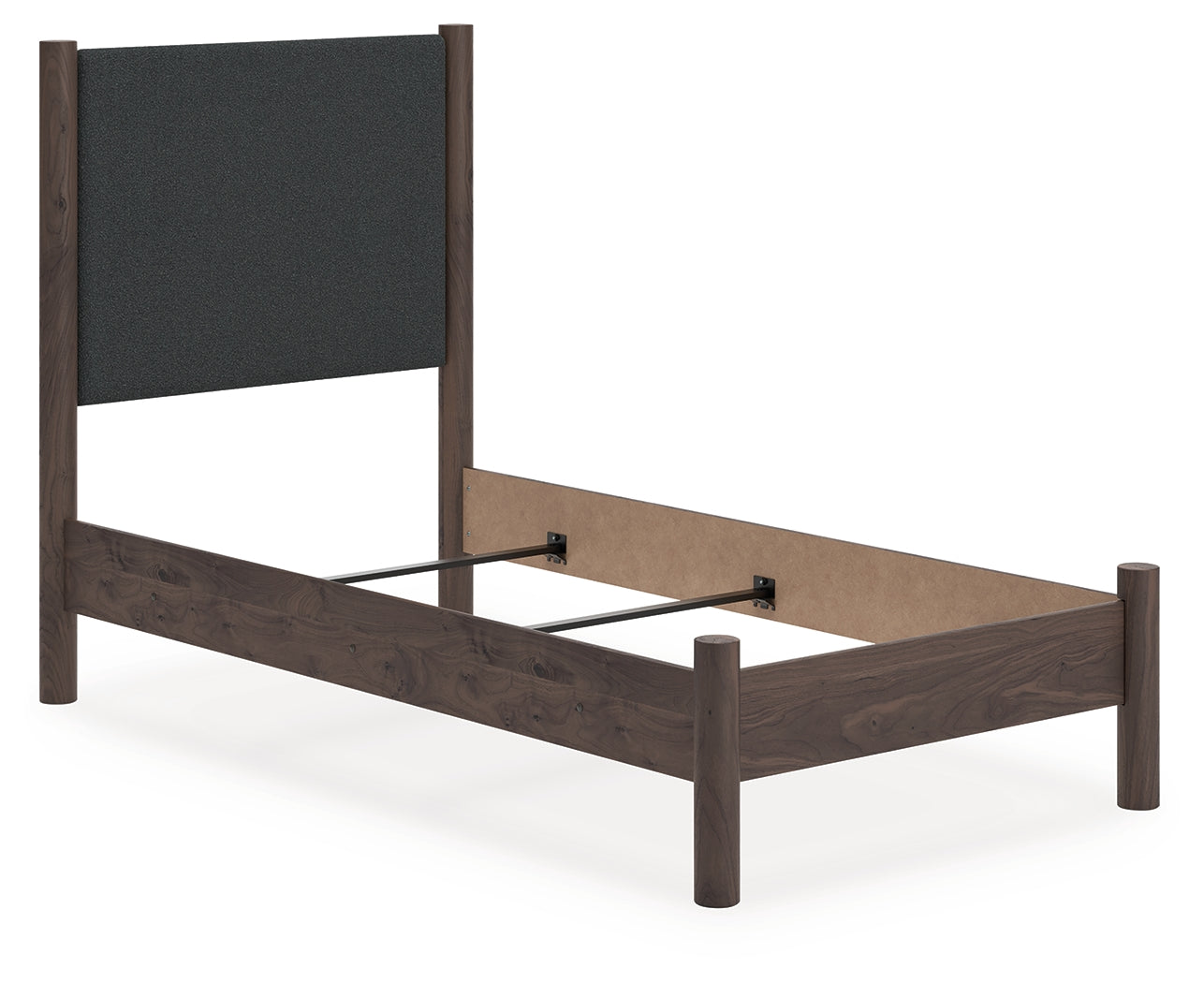 Tampa Furniture Outlet Lutz - Ashley Furniture - Pamytta Bedroom - Twin Upholstered Panel Bed / Brown - PCB2614B20