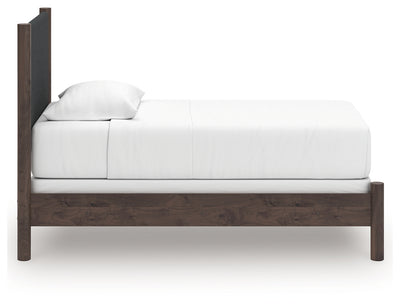 Tampa Furniture Outlet Lutz - Ashley Furniture - Pamytta Bedroom - Twin Upholstered Panel Bed / Brown - PCB2614B20