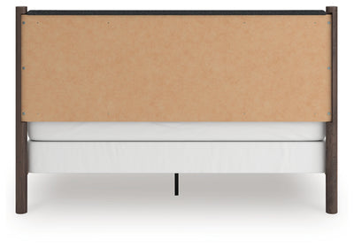 Tampa Furniture Outlet Lutz - Ashley Furniture - Pamytta Bedroom - King Upholstered Panel Bed / Brown - PCB2614B29