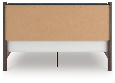 Tampa Furniture Outlet Lutz - Ashley Furniture - Pamytta Bedroom - King Upholstered Panel Platform Bed / Brown - PCB2614B28