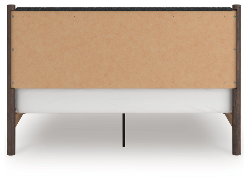 Tampa Furniture Outlet Lutz - Ashley Furniture - Pamytta Bedroom - King Upholstered Panel Platform Bed / Brown - PCB2614B28