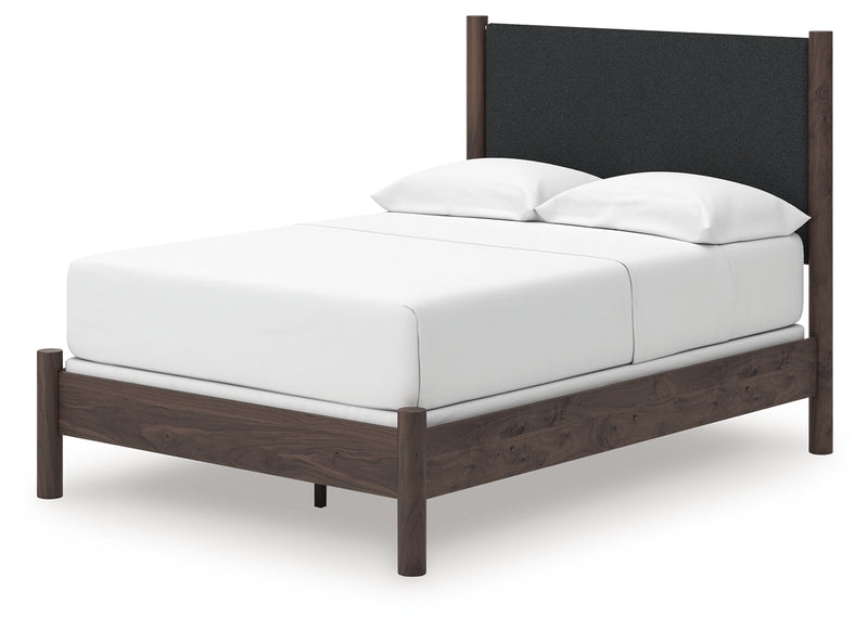 Tampa Furniture Outlet Lutz - Ashley Furniture - Pamytta Bedroom - Full Upholstered Panel Bed / Brown - PCB2614B22