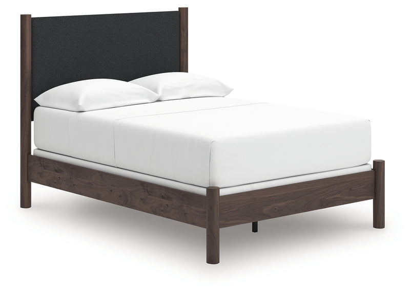 Tampa Furniture Outlet Lutz - Ashley Furniture - Pamytta Bedroom - Full Upholstered Panel Bed / Brown - PCB2614B22